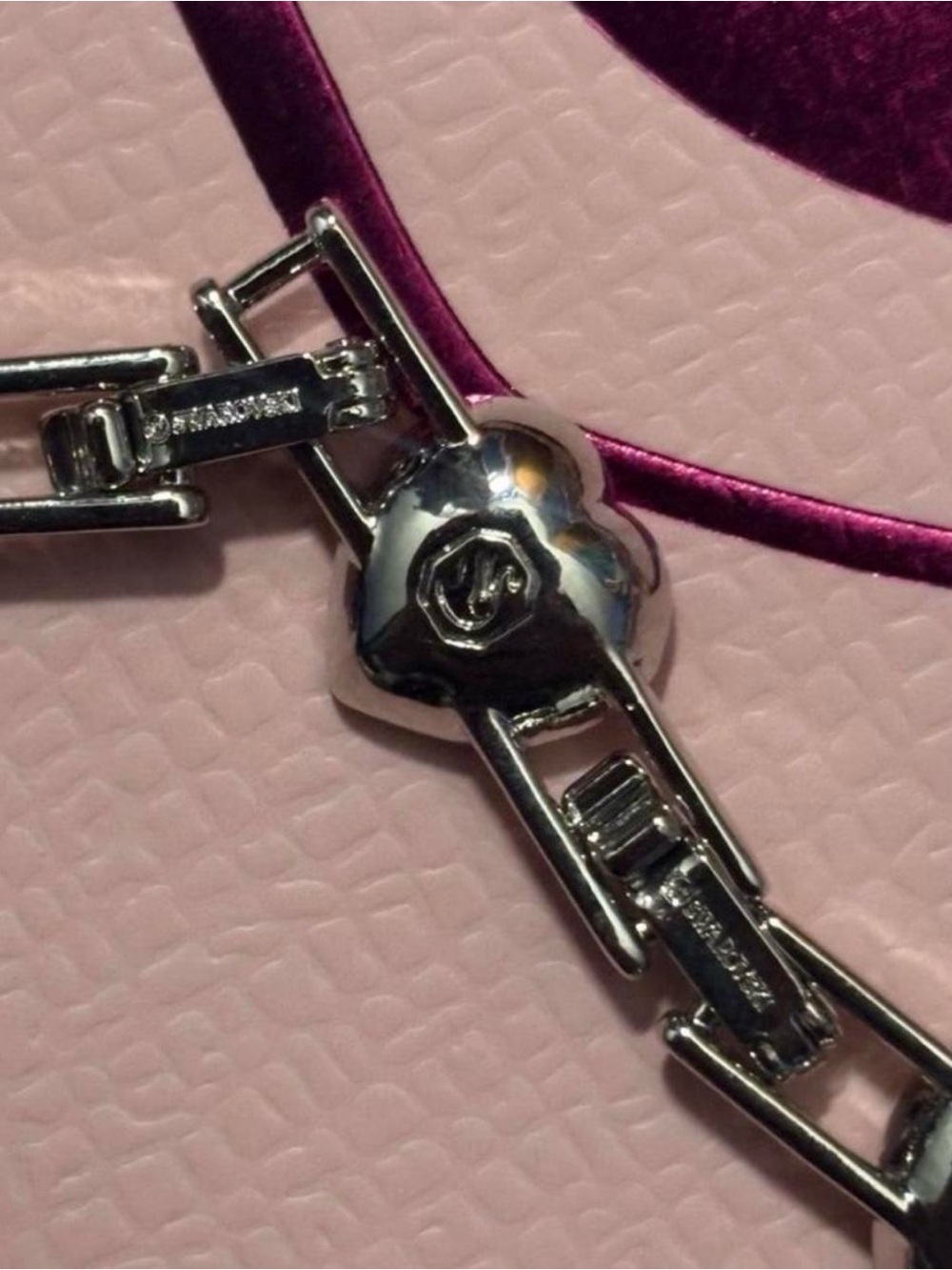 Swarovski Ariana Grande Crystal Heart Tennis Necklace - Picture 4 of 4